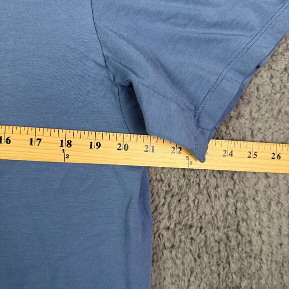 Lululemon Zeroed In Shirt Mens L Blue Performance Stretch Gym Short Sleeve - Picture 3 of 7